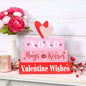 Valentine's Lighted Stacked Pink And Red Block Sign With Message