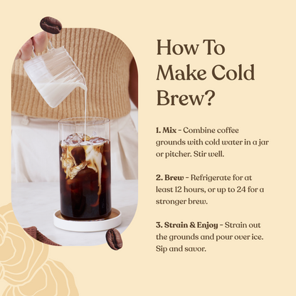 Focus Cold Brew Ground Coffee - Smooth Cold Brew Coffee Blend