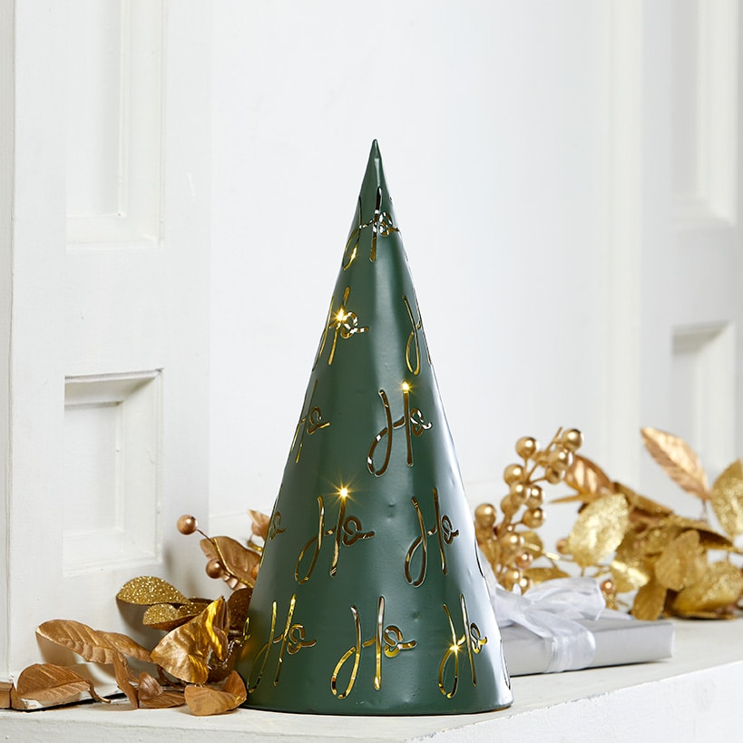 Tabletop Lighted Metal Tree