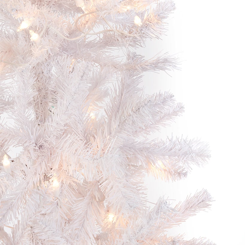 Prelit Slim Christmas Tree - 7 Ft