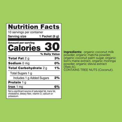 Focus Matcha Latte Packets - Matcha Latte Functional Latte Mix