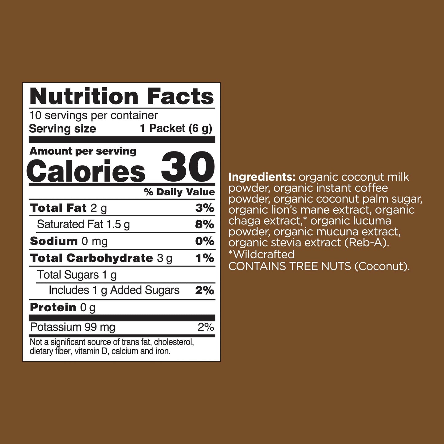 Focus Instant Coffee Latte Packets - Coffee Latte Functional Latte Mix