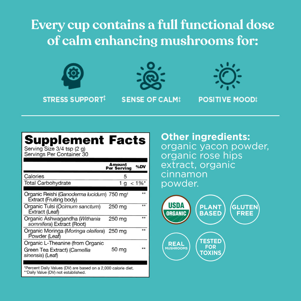 Calm Mushroom Blend - Calm Wellness Mushroom Mix
