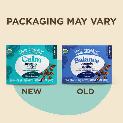 Calm Instant Coffee Packets - Calm Daily Mushroom Coffee