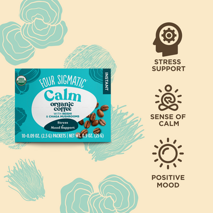 Calm Instant Coffee Packets - Calm Daily Mushroom Coffee