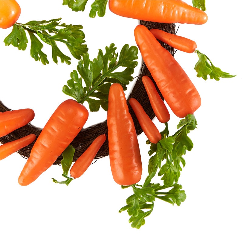 Easter Country Bunnies Decorative Carrot Garland or Carrot Wreath