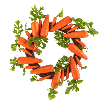 Easter Country Bunnies Decorative Carrot Garland or Carrot Wreath
