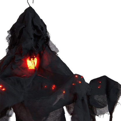 Halloween Shrouded Creepy Chandelier - Black or Chalky