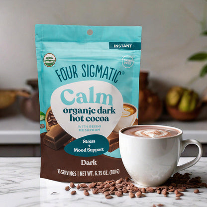 Calm Dark Hot Cocoa - Calm Wellness Drink Packets