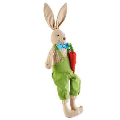 Easter Country Bunnies Decorative Carrot Garland or Carrot Wreath