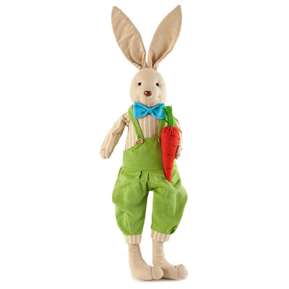 Easter Country Bunnies Decorative Carrot Garland or Carrot Wreath