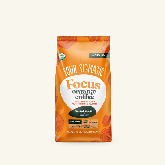 Focus Ground Coffee - Dark (20oz) - Dark Roast Daily Brew Coffee