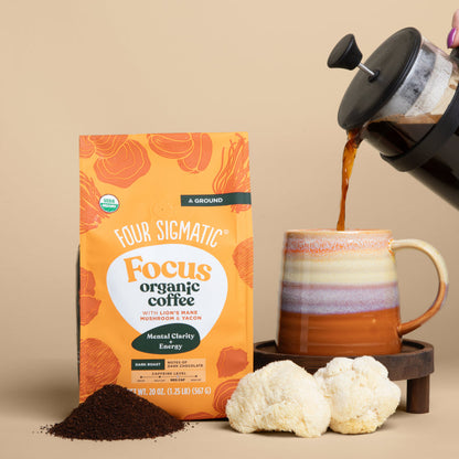 Focus Ground Coffee - Dark (20oz) - Dark Roast Daily Brew Coffee