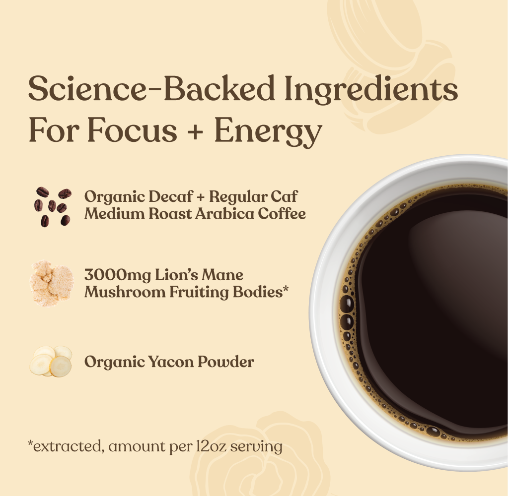 Focus Half Caf Ground Coffee - Medium - Half Caf Medium Roast Daily Brew Coffee