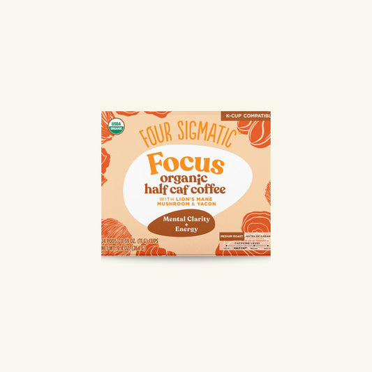 Focus Half-Caf Coffee Pods (24ct) - Focus Half Caf Daily Brew Pods
