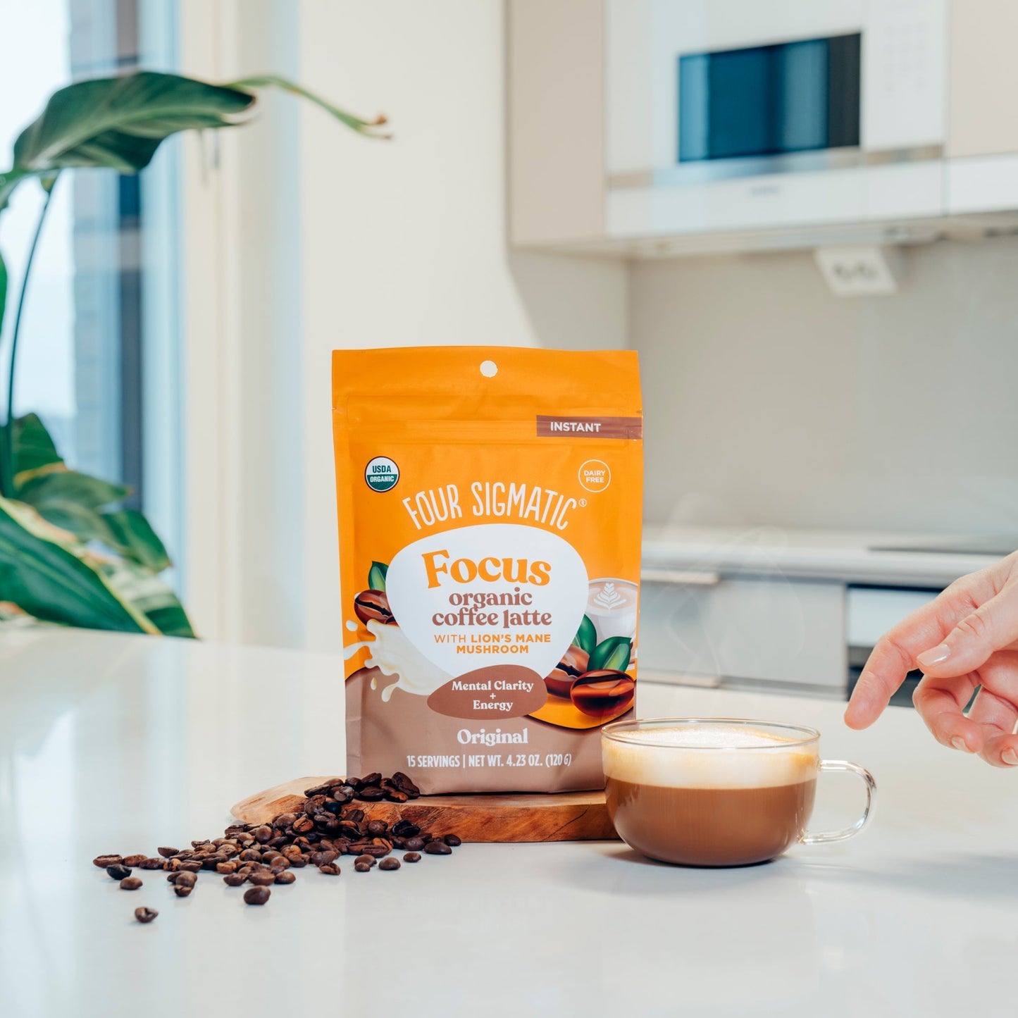 Focus Organic Coffee Latte - Original - Coffee Latte Functional Latte Mix