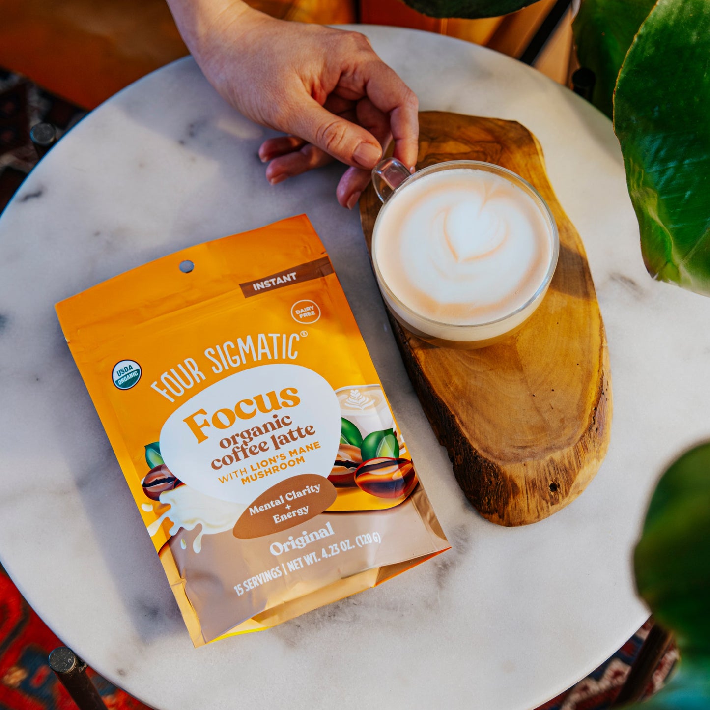 Focus Organic Coffee Latte - Original - Coffee Latte Functional Latte Mix