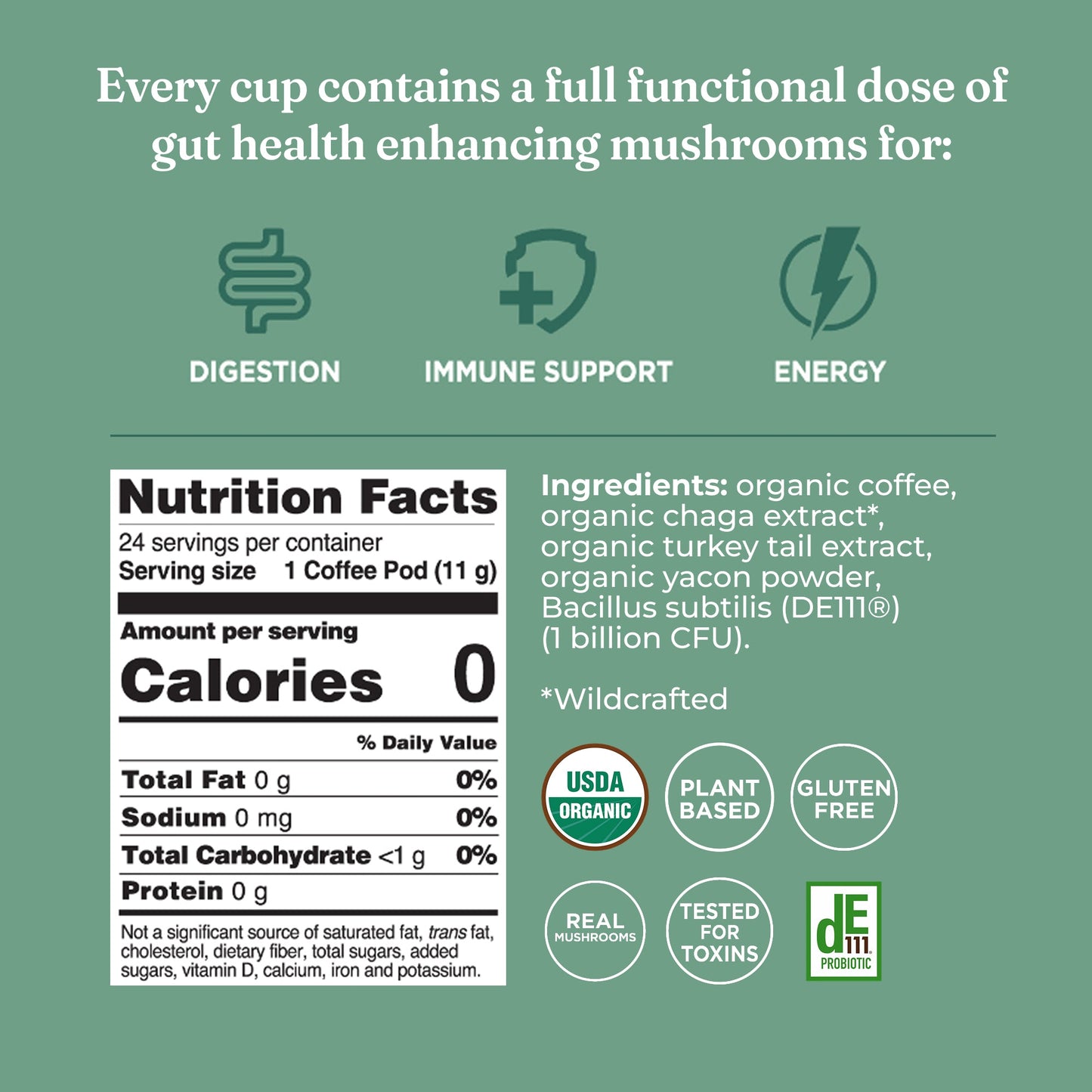 Gut Health Coffee Pods (24ct) - Gut Health Daily Brew Pods