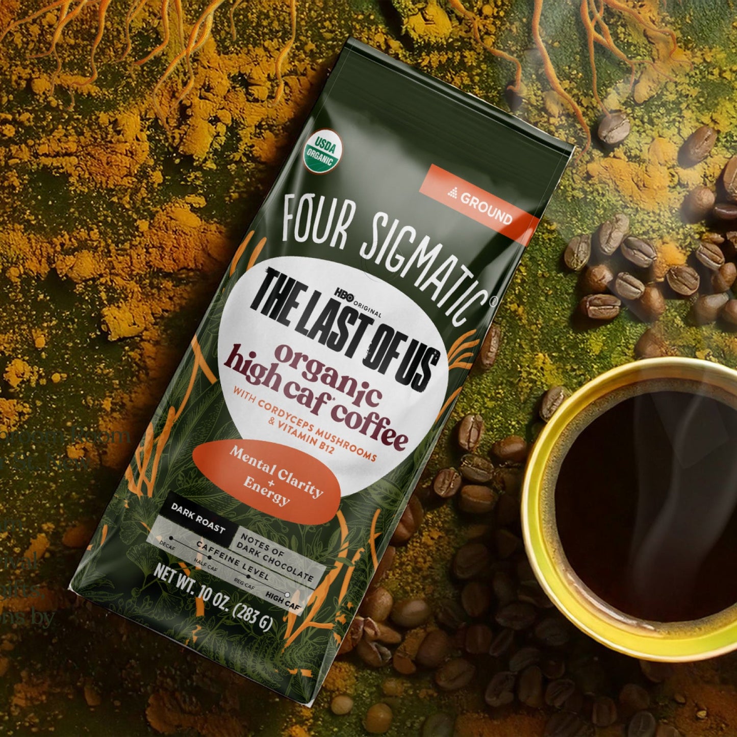 HBO Original The Last Of Us - Organic High Caf Ground Coffee - High Caf Ground Daily Brew Coffee