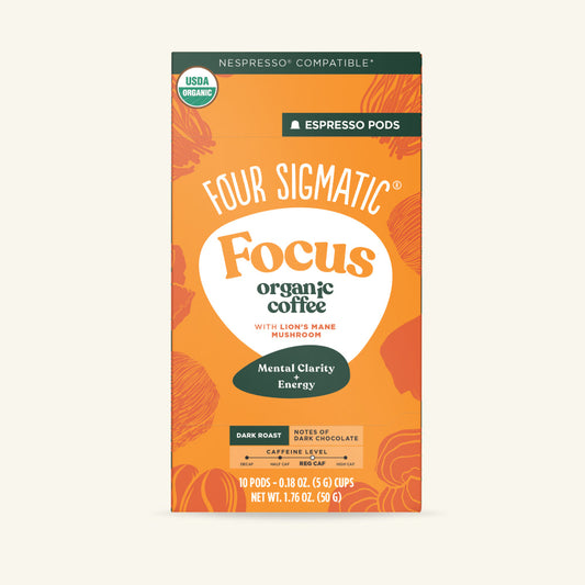 Focus Dark Roast Espresso Pods (10ct) - Dark Roast Coffee Capsule Pack