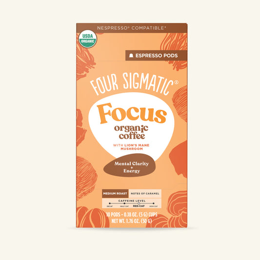 Focus Medium Roast Espresso Pods (10ct) - Medium Roast Coffee Capsule Pack