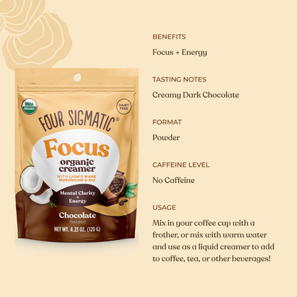 Focus Creamer – Chocolate - Chocolate Daily Creamer Blend