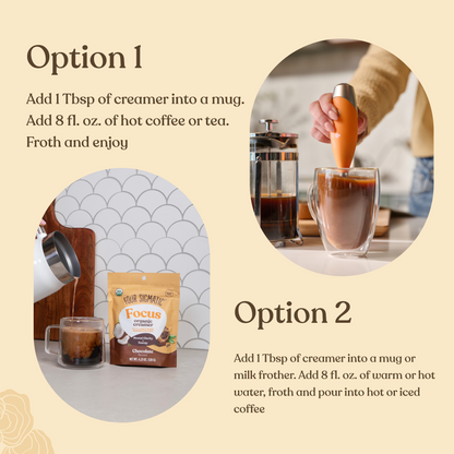 Focus Creamer – Chocolate - Chocolate Daily Creamer Blend