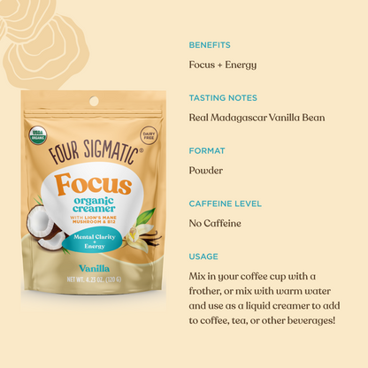 Focus Creamer – Vanilla - Vanilla Daily Creamer Blend