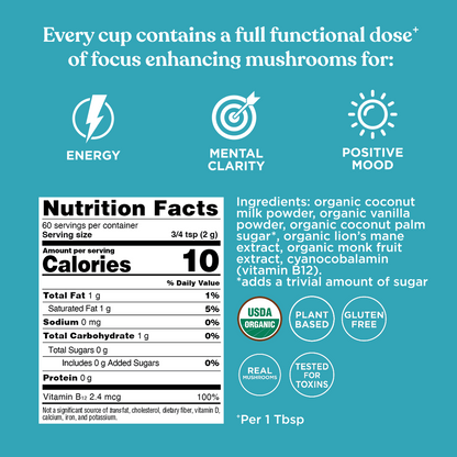Focus Creamer – Vanilla - Vanilla Daily Creamer Blend