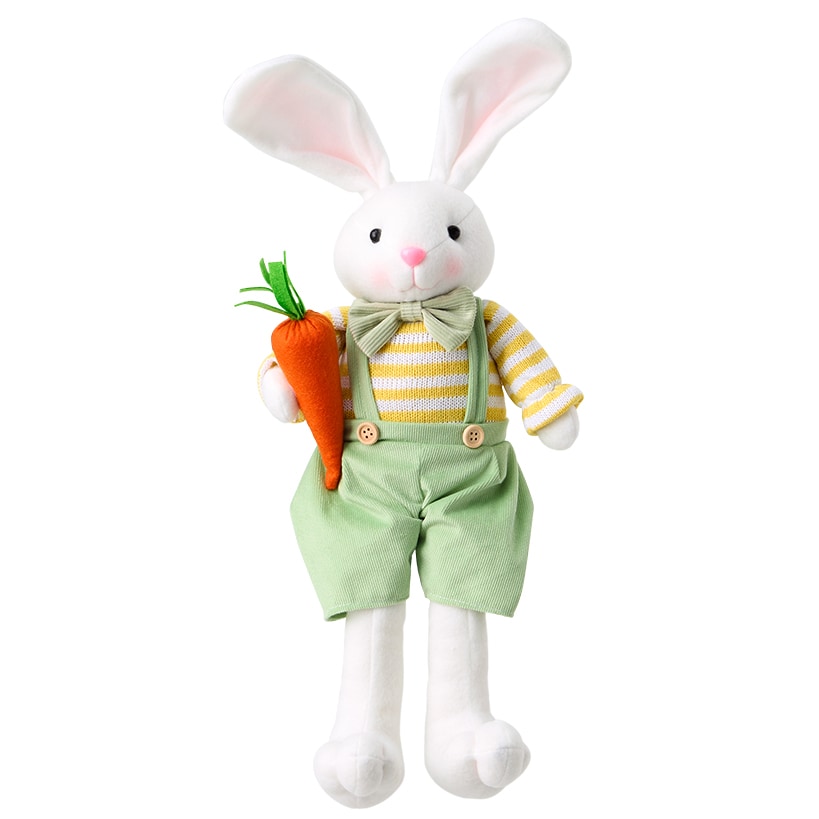 Easter Country Bunnies Decorative Carrot Garland or Carrot Wreath