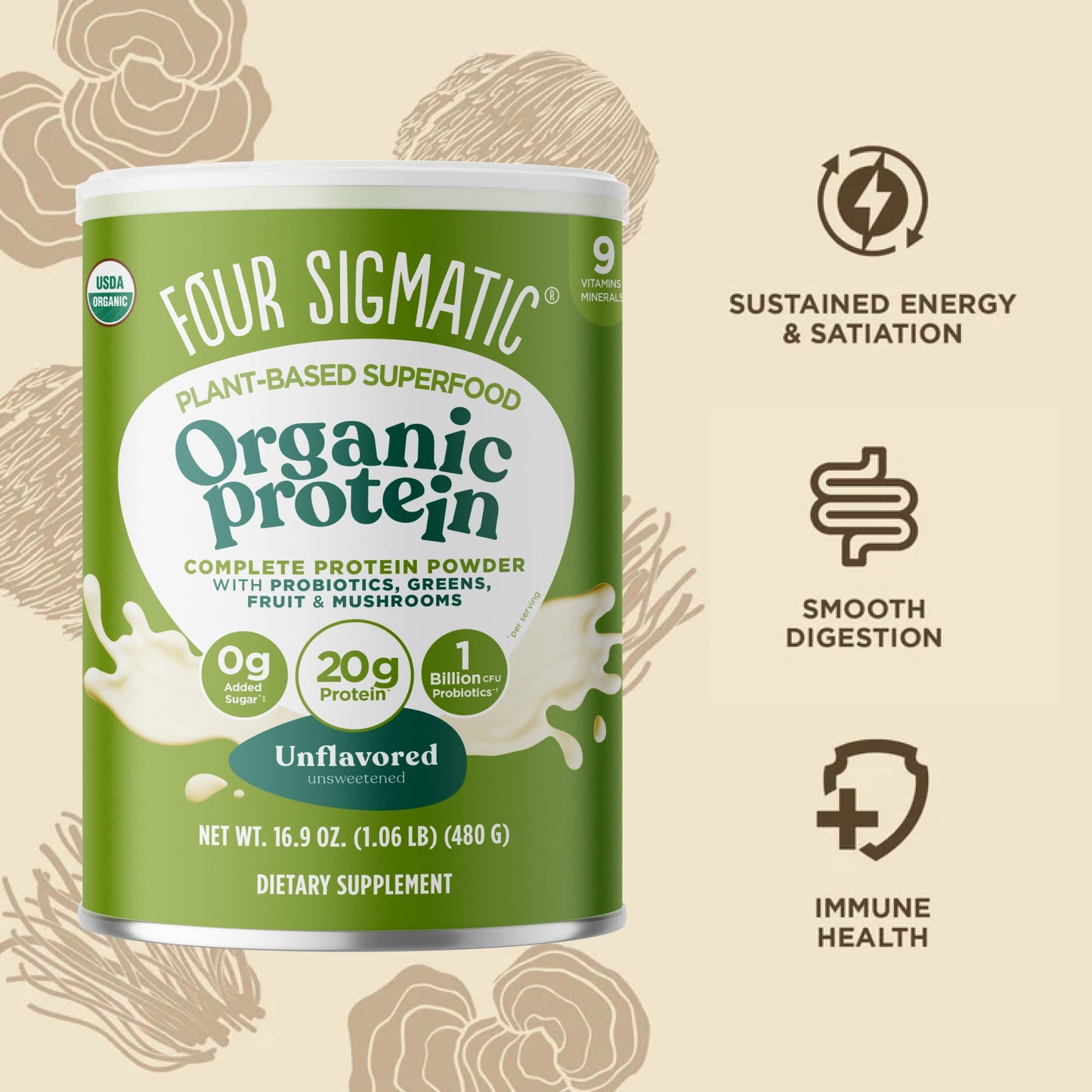 Plant-Based Protein – Unflavored - Unflavored Smoothie Protein Mix