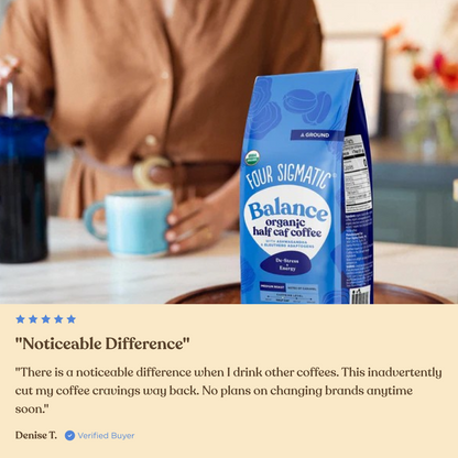 Balance Half Caf Ground Coffee - Medium - Half Caf Medium Roast Daily Brew Coffee