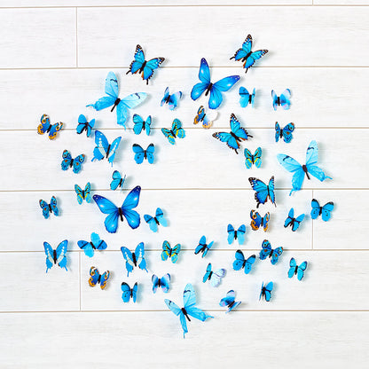 Set of 24 Glow-in-the-Dark Butterflies-Magical Wall Decorations