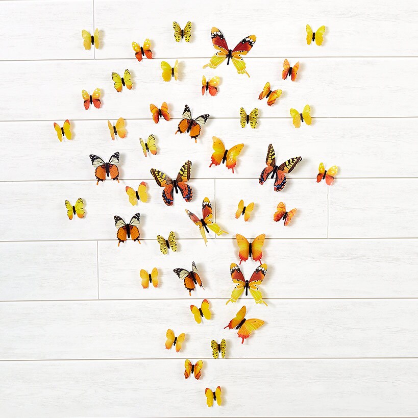 Set of 24 Glow-in-the-Dark Butterflies-Magical Wall Decorations