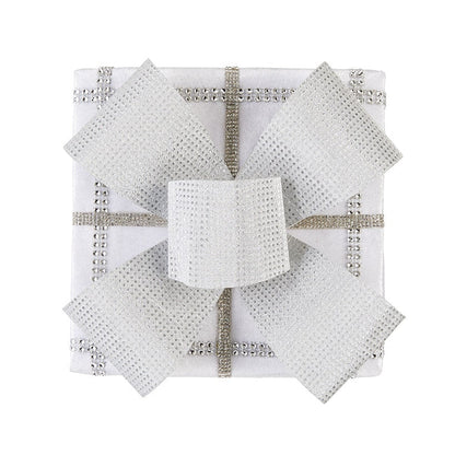 Metallic White Christmas Present Decor