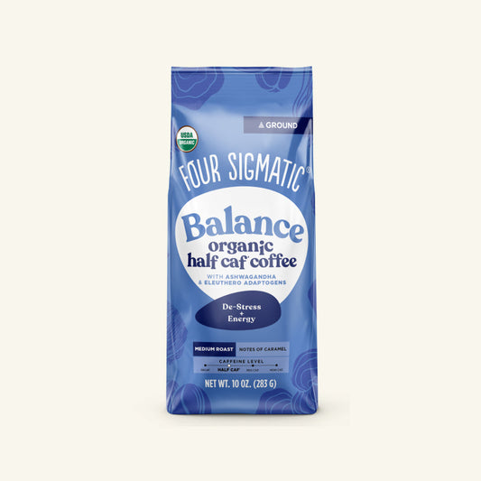 Balance Half Caf Ground Coffee - Medium - Half Caf Medium Roast Daily Brew Coffee