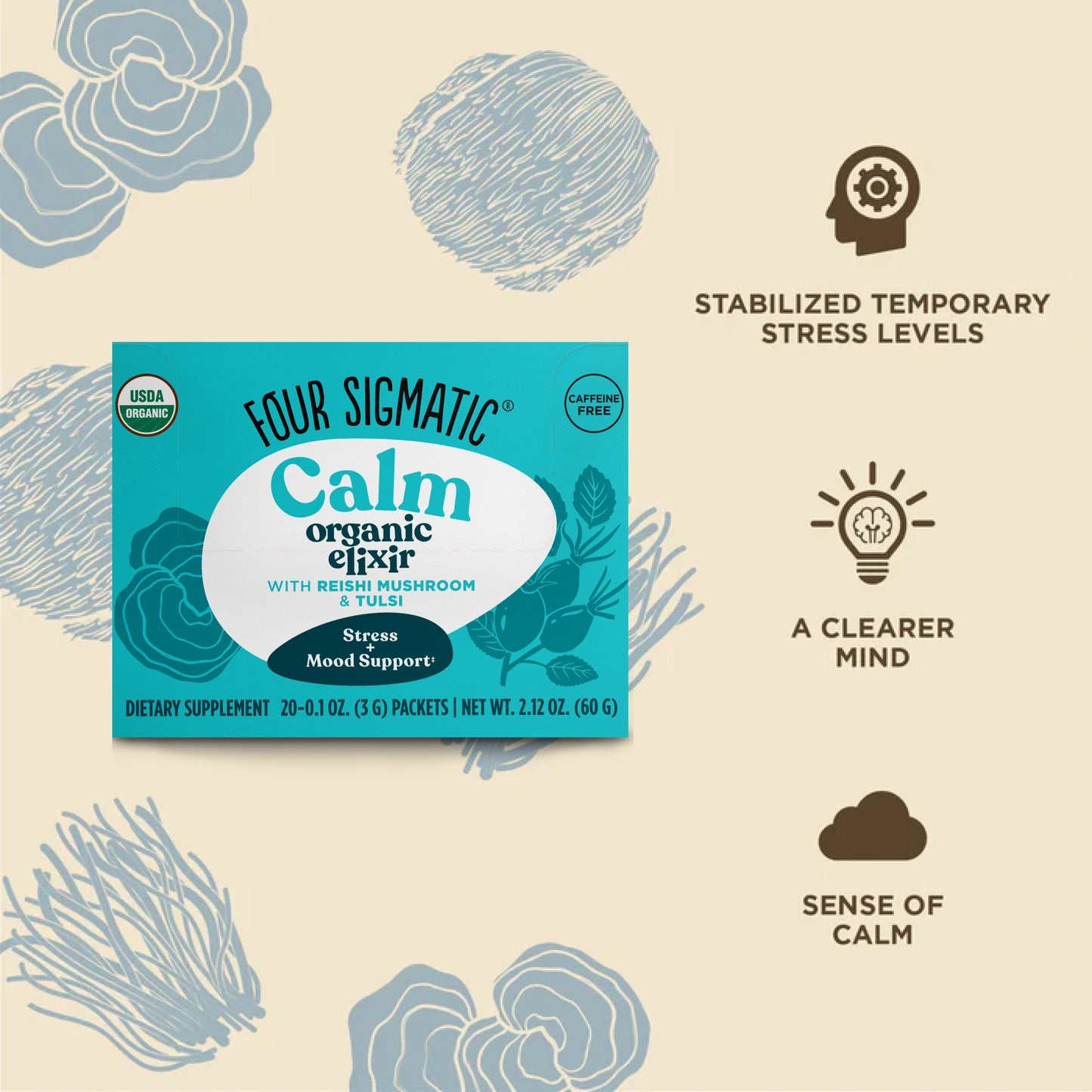 Calm Elixir Packets - Calm Functional Mushroom Sachets