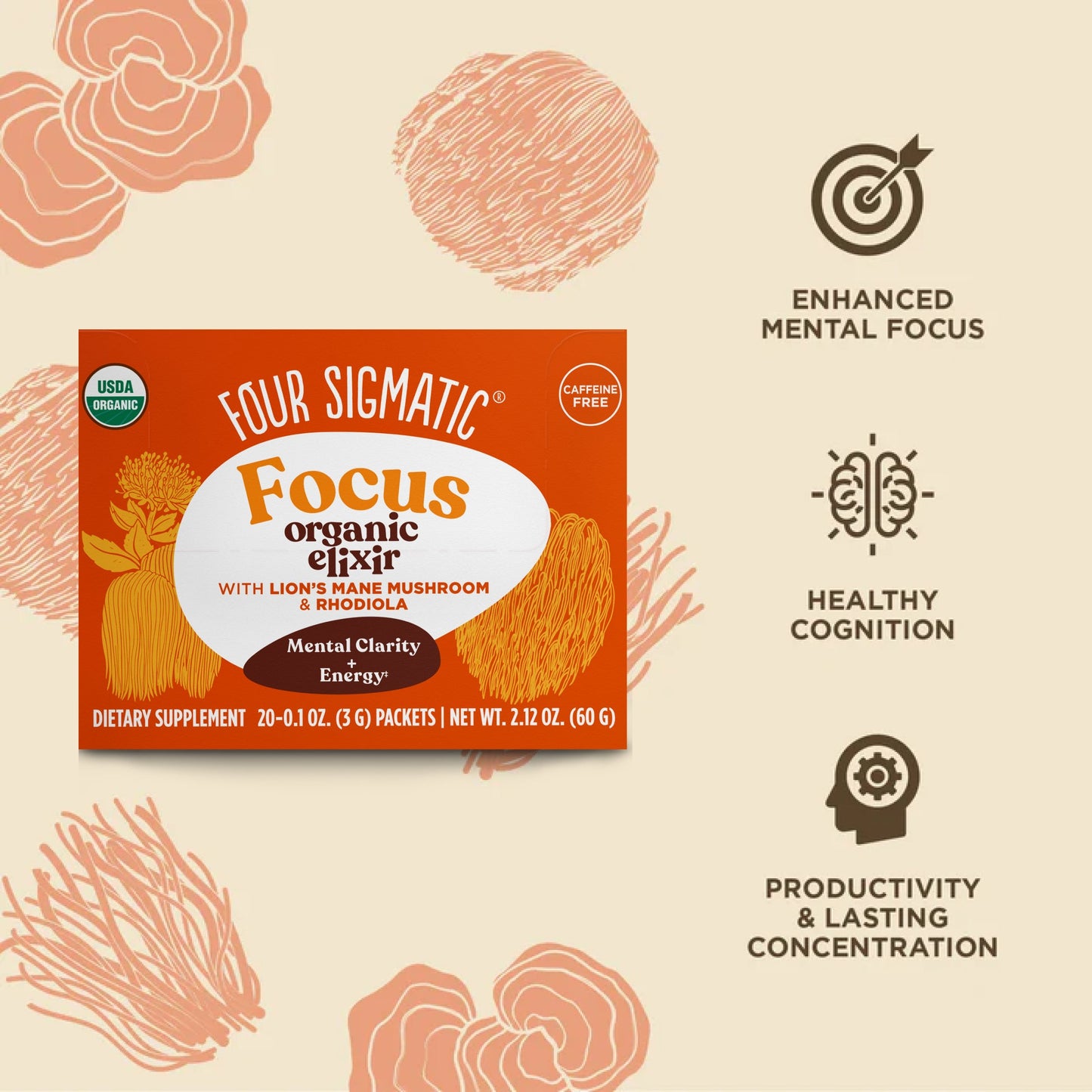 Focus Elixir Packets - Focus Functional Mushroom Sachets