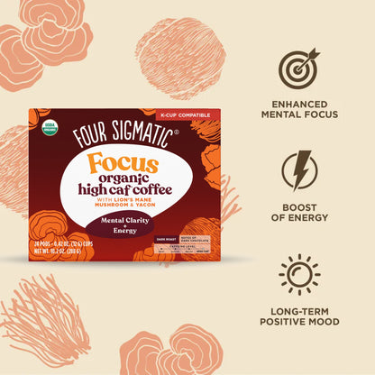 Focus High Caf Coffee Pods (24ct) - Focus High Caf Daily Brew Pods