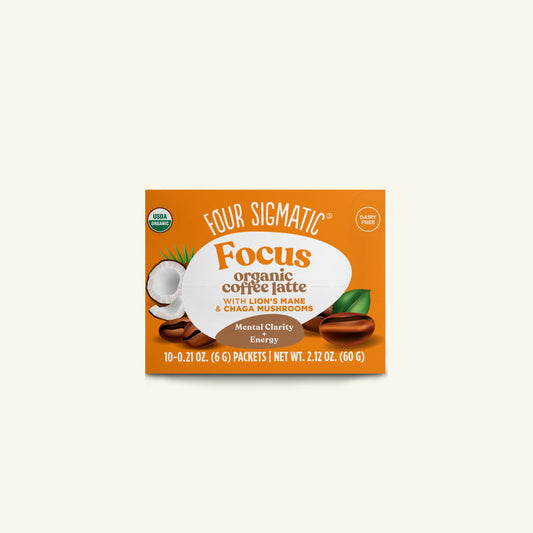 Focus Instant Coffee Latte Packets - Coffee Latte Functional Latte Mix