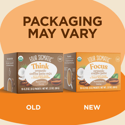 Focus Instant Coffee Latte Packets - Coffee Latte Functional Latte Mix