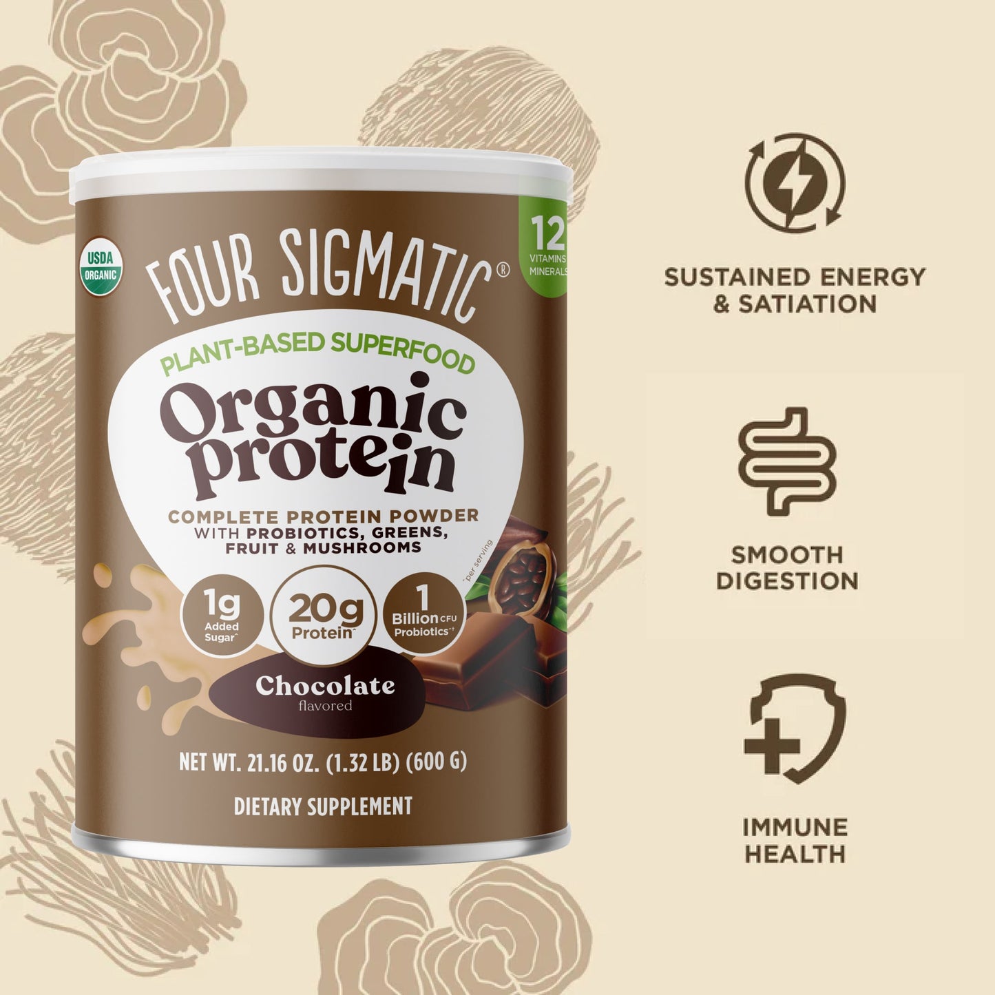 Plant-Based Protein – Chocolate - Chocolate Smoothie Protein Mix
